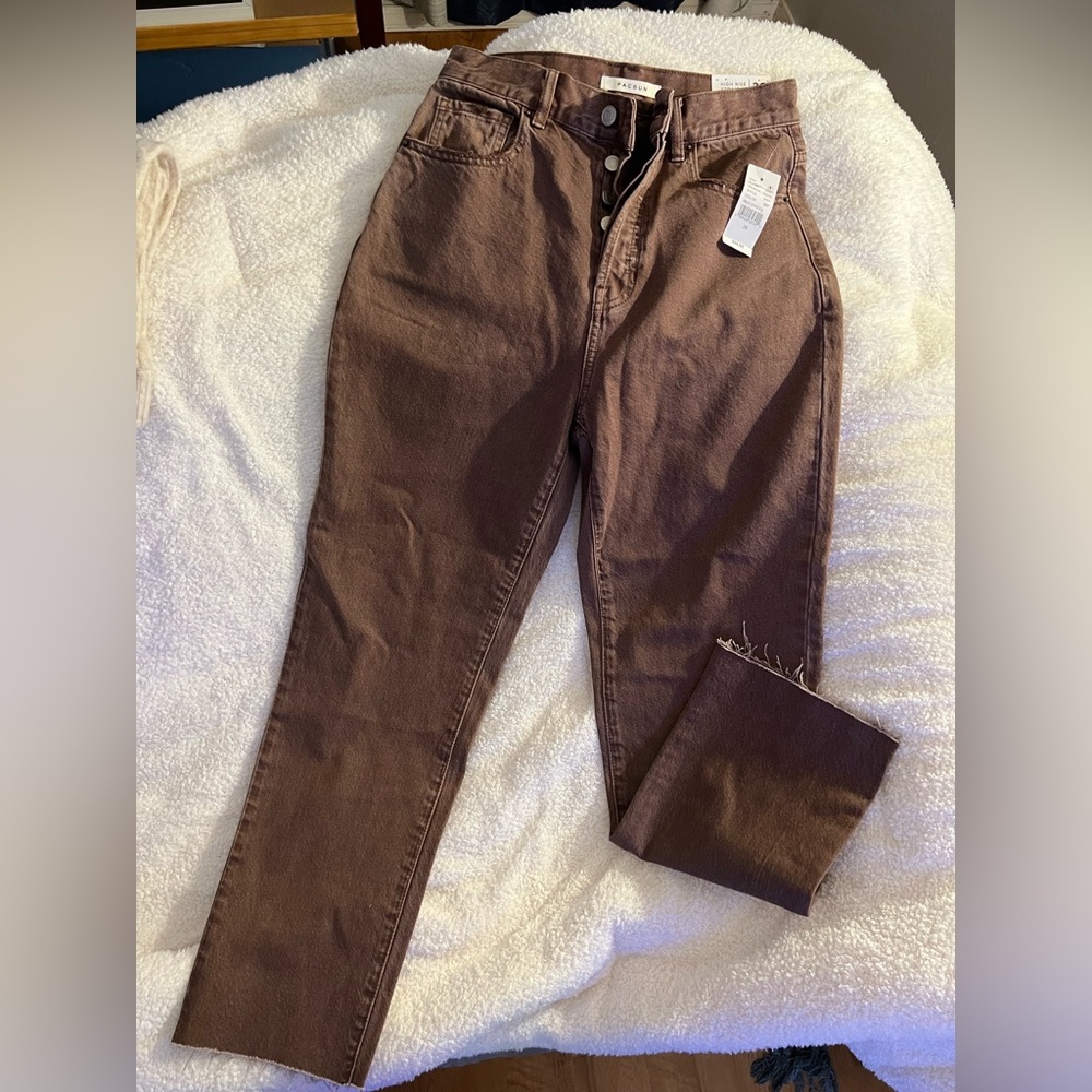 PAC SUN STRAIGHT LEG CHOCOLATE BROWN JEANS (NWT)